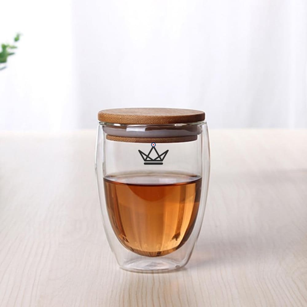Isolierglasbecher mit Bambusdeckel - 3 Grössen – Ansicht 12