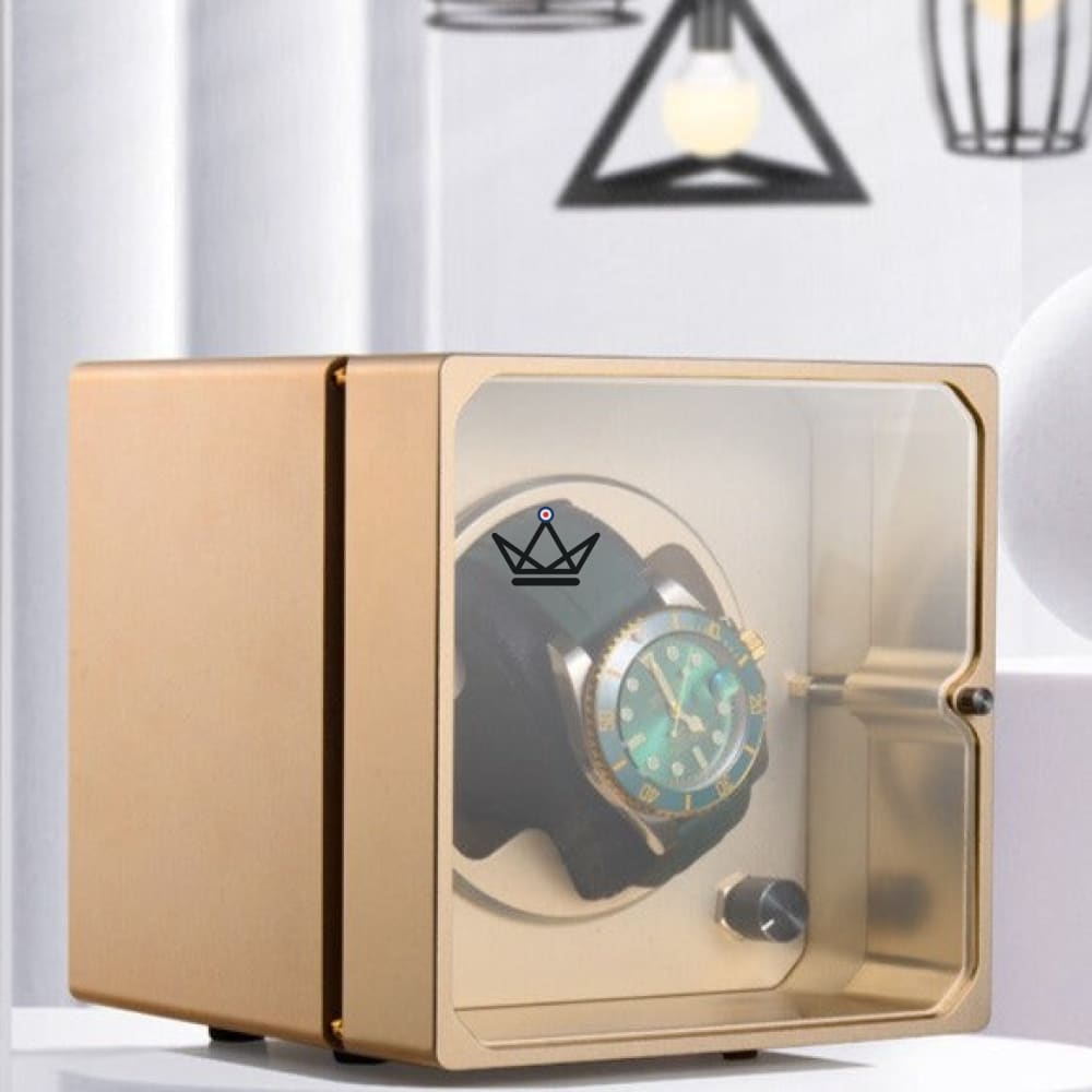 Automatic Watch Winder PRODIGY — Brushed Aluminum, 4 Modes, Modern Design — view 12