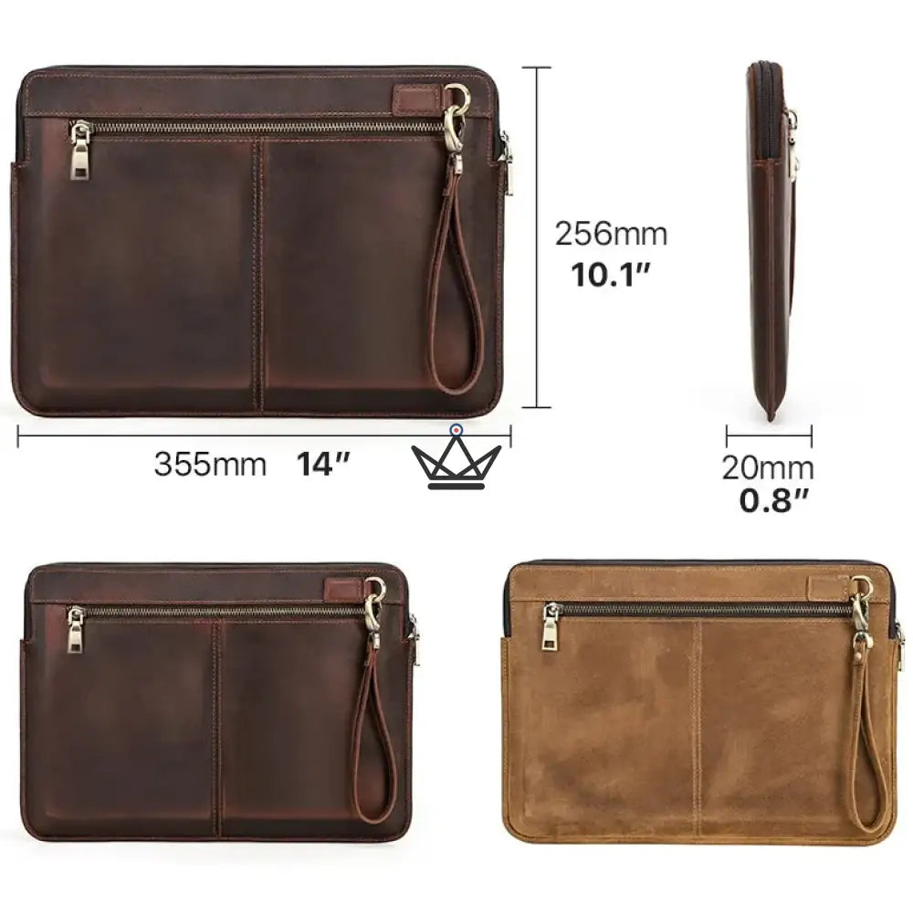 Personalisierbare Lederhülle für MacBook AIR & PRO – Voyageur Centurion – Ansicht 6