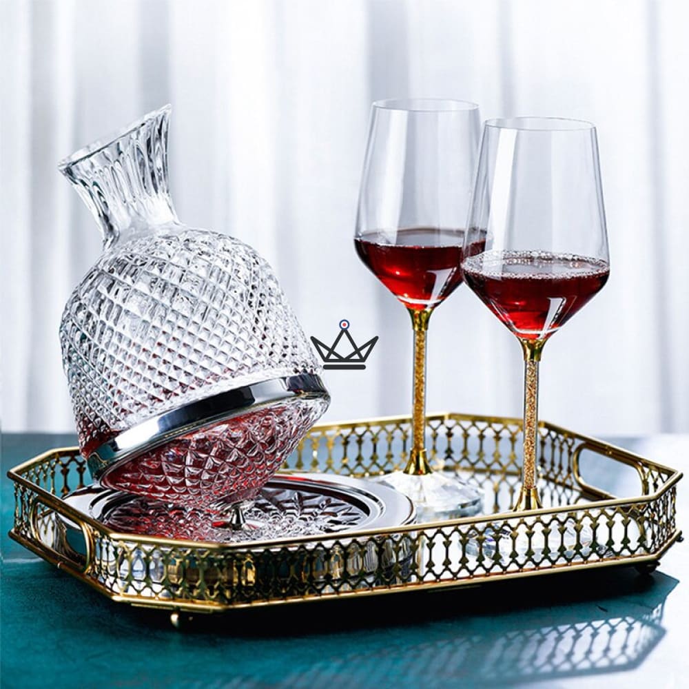 Decantador de vino roto - KingWine Luxe - vista 3