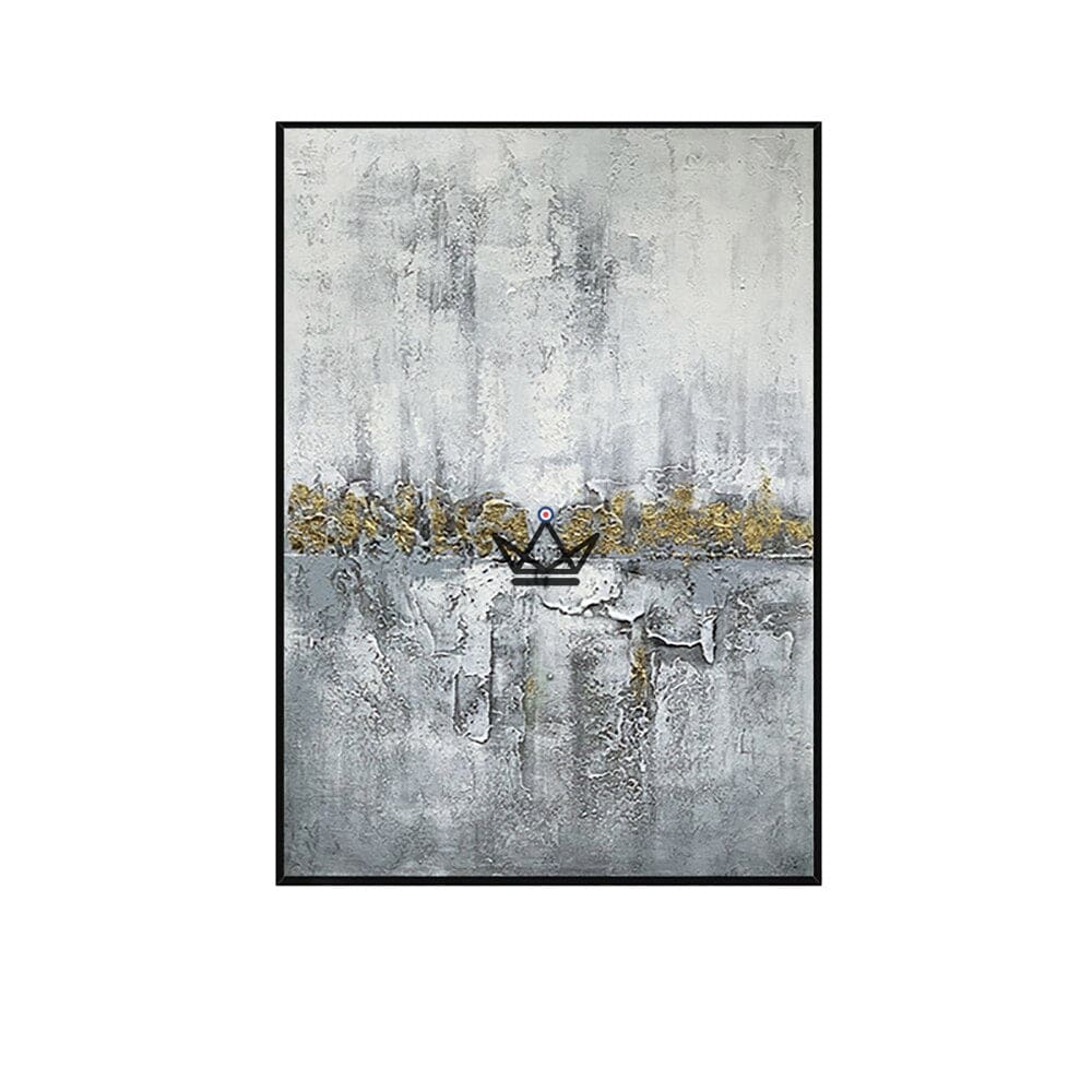 XXL oil painting on canvas - Golden Abstraction — view 9
