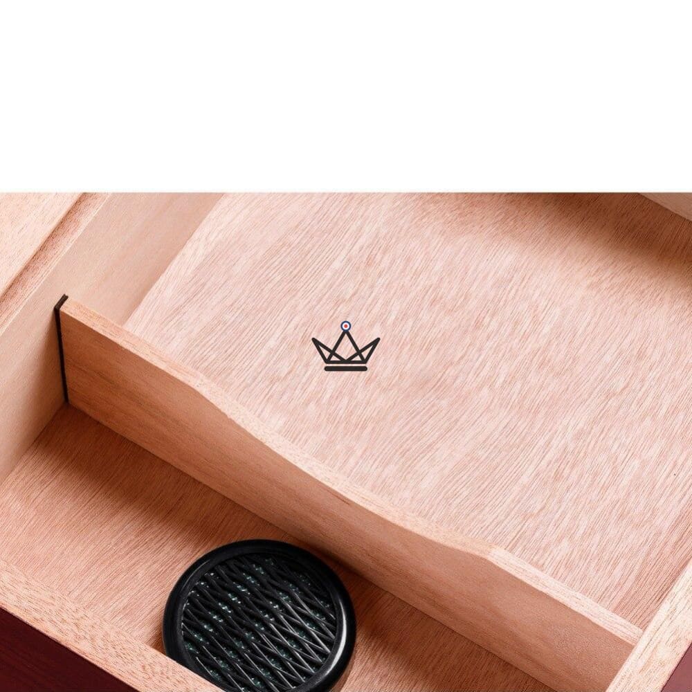 Humidor FIFTY Edition — 50 cigars, Spanish cedar, glass & hygrometer — view 8