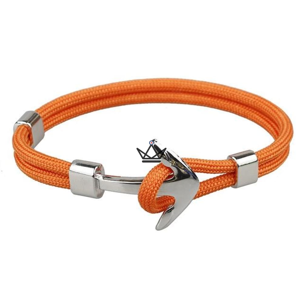 Poseidon Marine Bracelet - Silver Anchor - 10 Colors — view 5