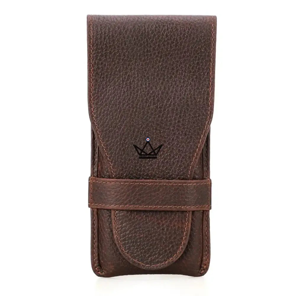 Customizable 3 Cigar Leather Case - Voyageur Pocket — view 10