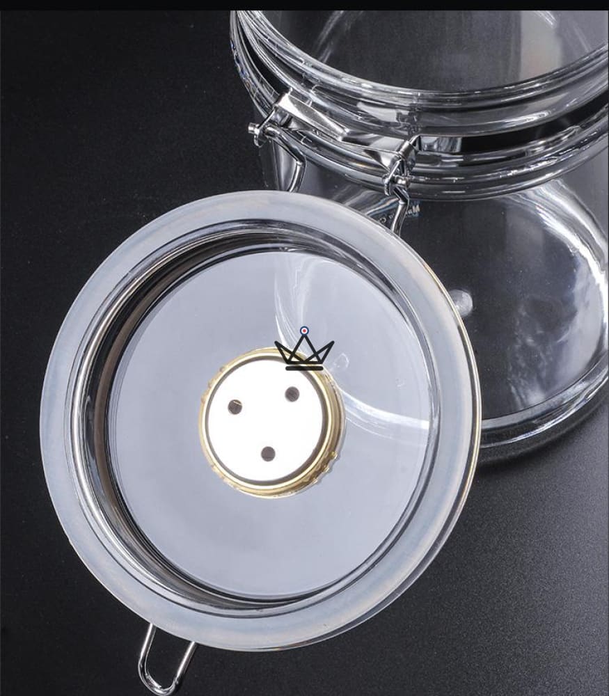 CRYSTAL BOWL Jar Humidor — clear acrylic, 15 to 20 cigars — view 6