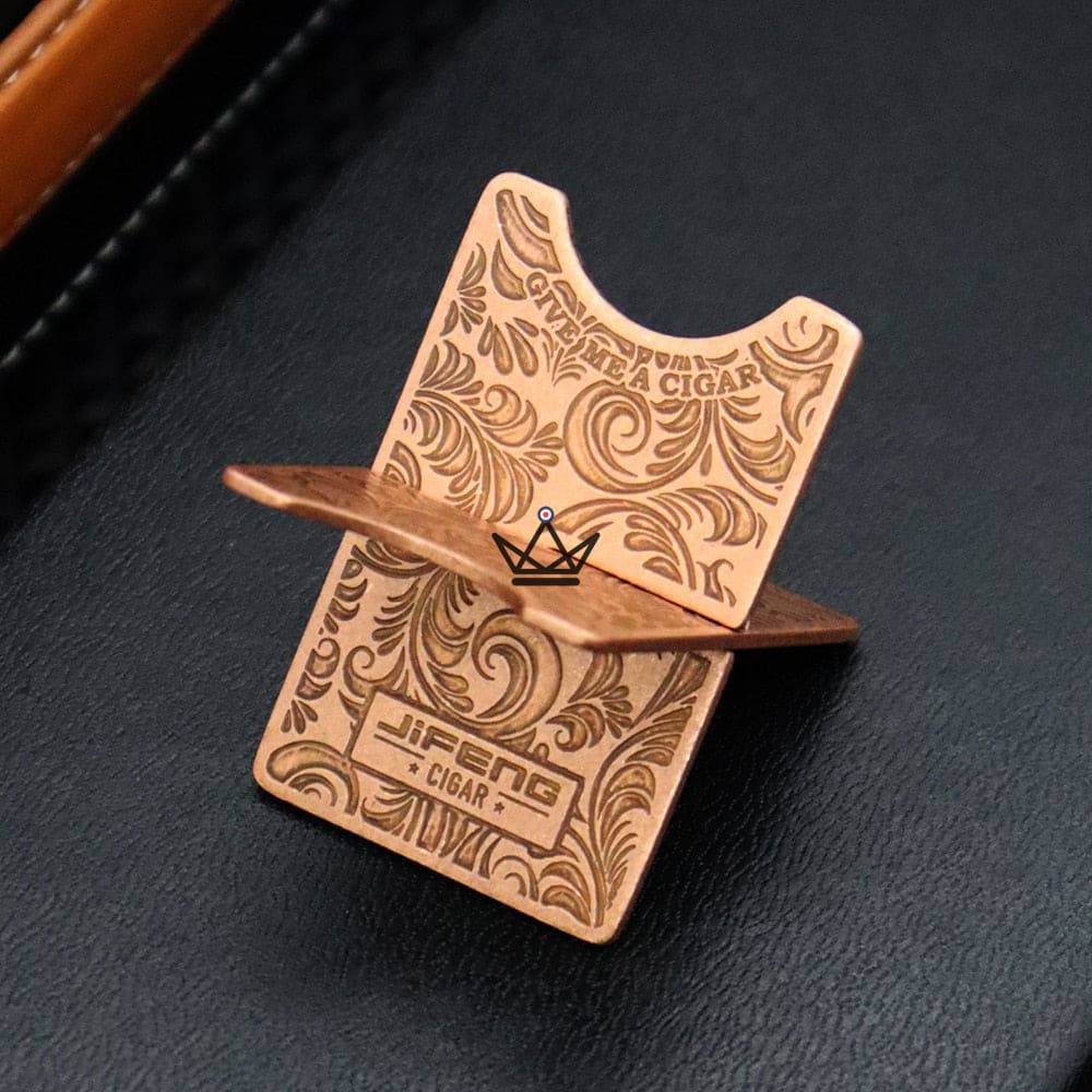 Heritage Edition Cigar Holder — High Quality Copper, Western Cross Design | Cigar — view 3