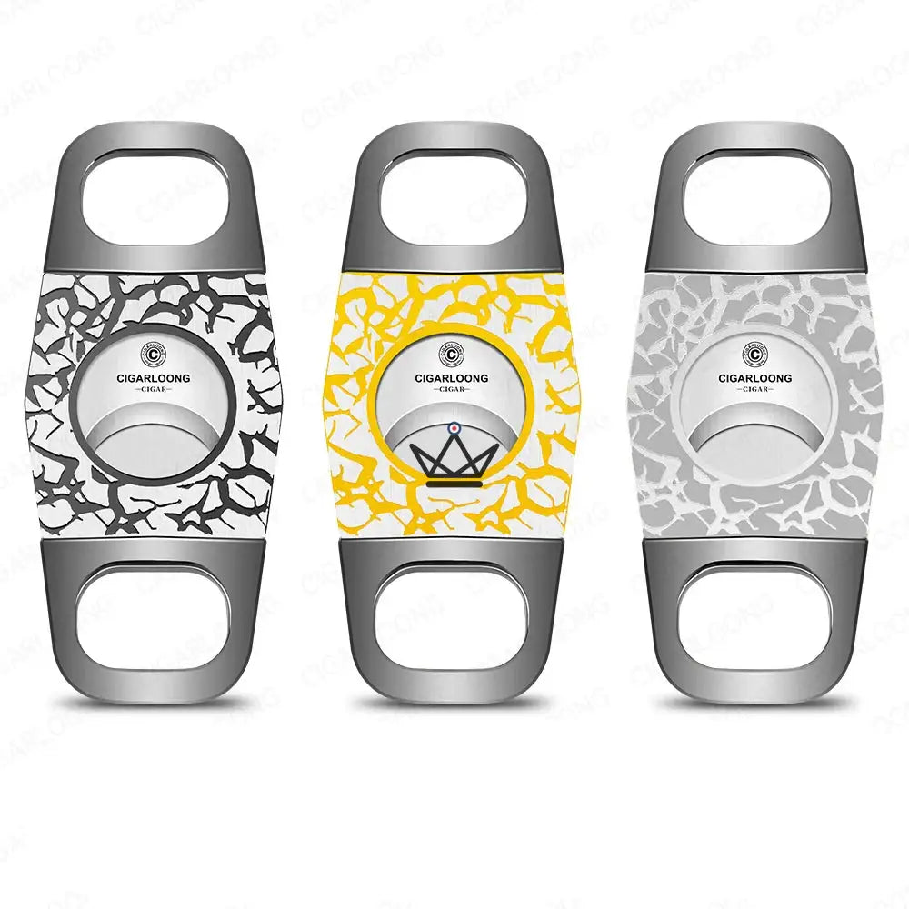 Fractalis Edition Cigar Cutter — Double Blade Guillotine Stainless Steel, Fractal Pattern, Ø 25 mm, 3 Variants, Rigid Gift Box Included — view 11