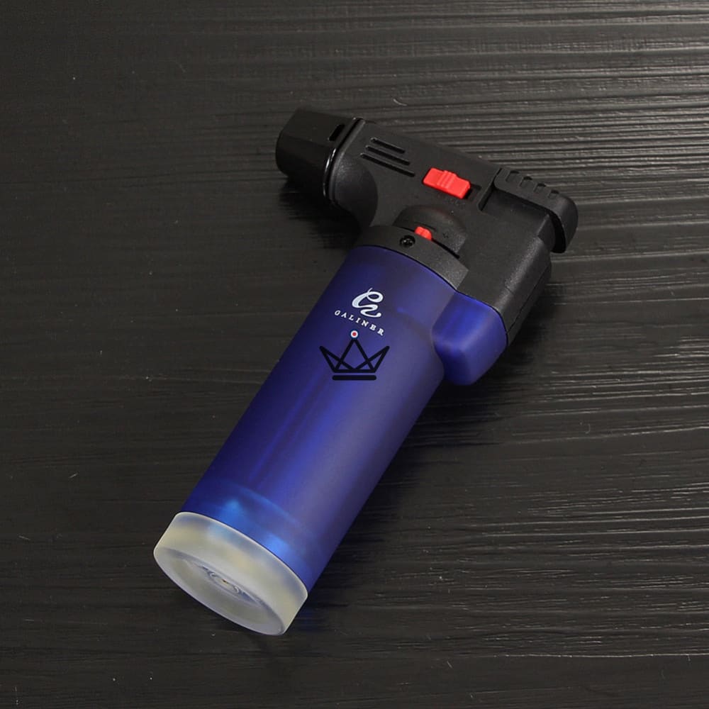 Feuerzeug Stabfeuerzeug GRIPS XXL — Riesenformat, Starke Flamme, Schwarz · Orange · Blau – Ansicht 3
