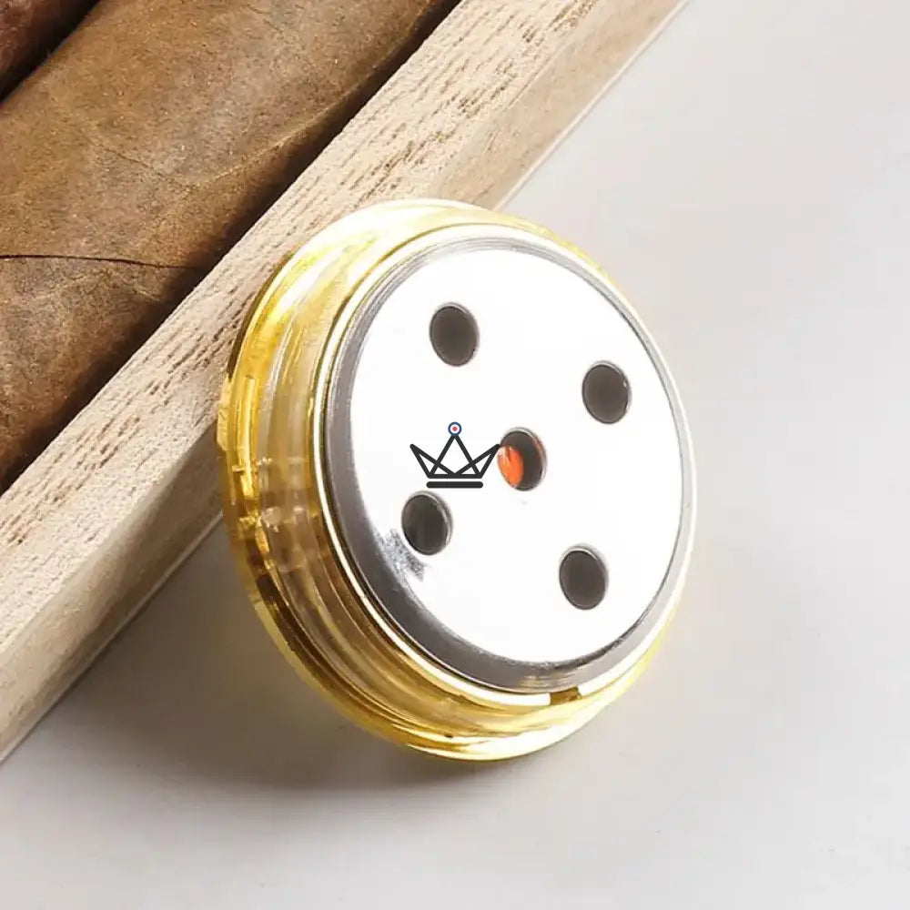 FAROX 34 Analog Hygrometer — Gold Finish, Compact Size | Cigar Humidor — view 5