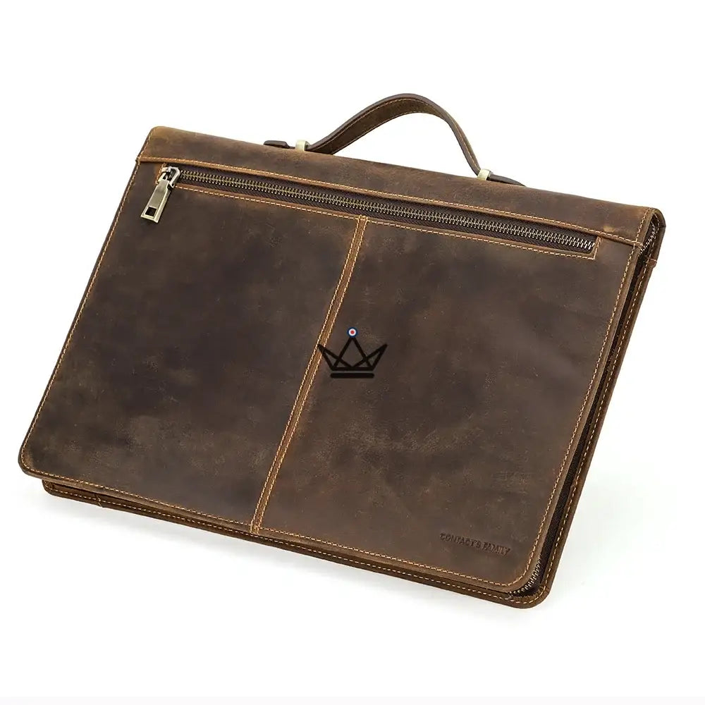 Personalisierbare Macbook-Hülle aus Leder 13"-16" - Voyageur CODEX – Ansicht 13
