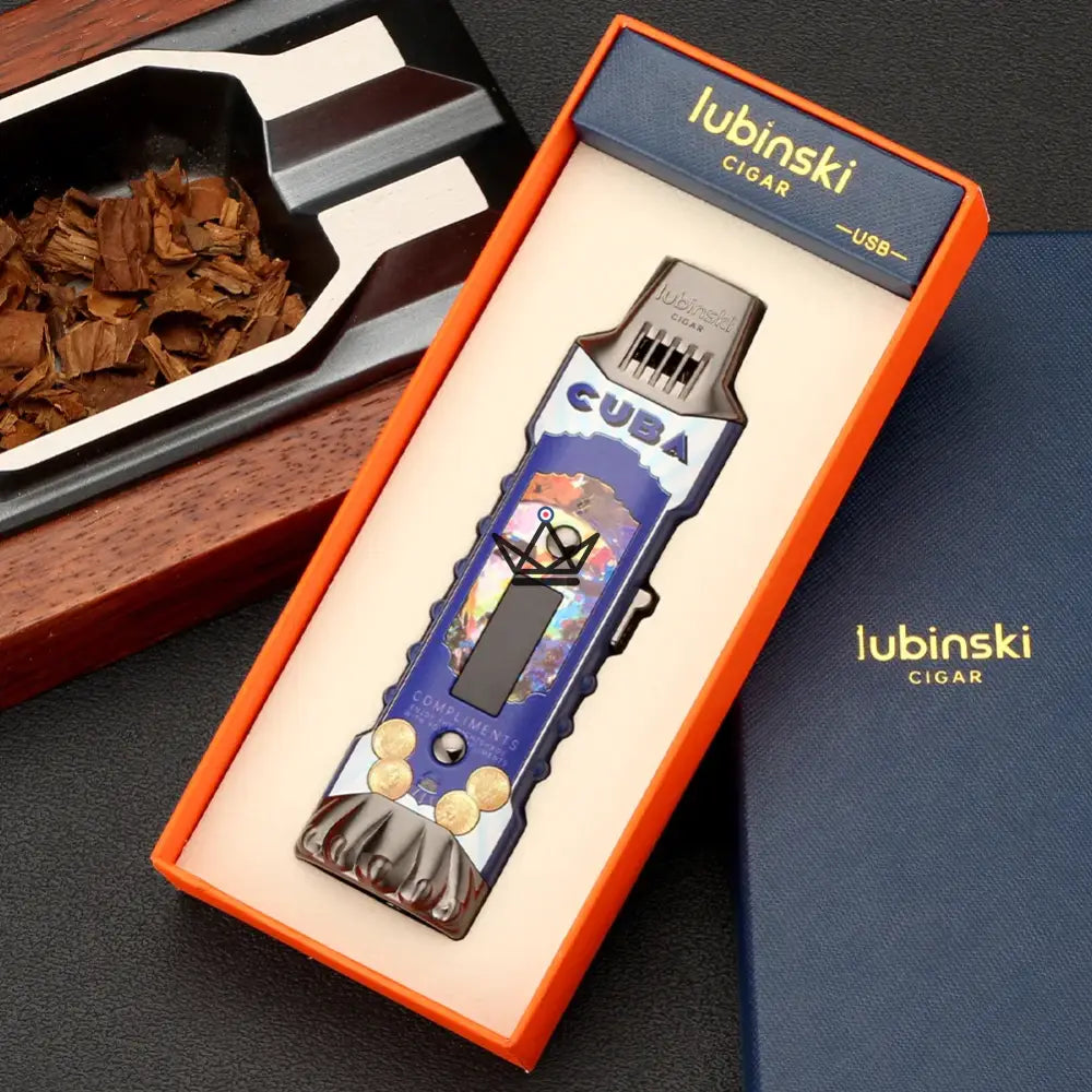 MAESTRO EDITION Cigar Lighter — Torch Flame + USB Electric Arc, UV LED, 3 Designs — view 8