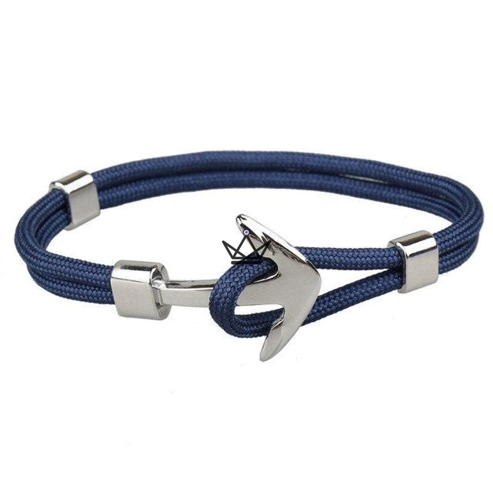 Armband Poseidon – Versilberter Anker – 10 Farben – Ansicht 8